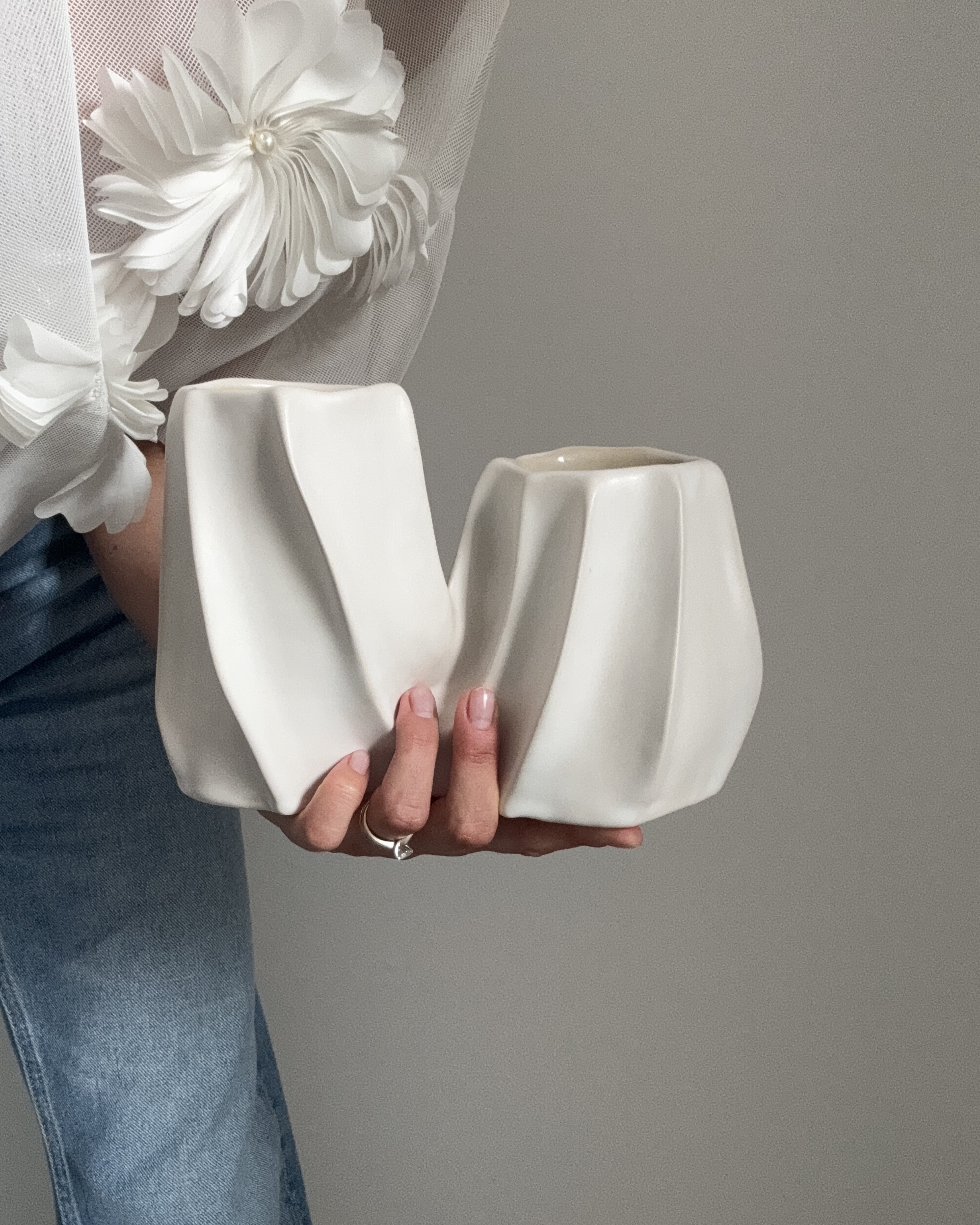 Irina with a finished piece